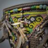Borneo Dayak Baby Carrier With Wild Boart Tusk, Shells And Beads - Image 8