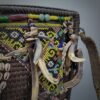 Borneo Dayak Baby Carrier With Wild Boart Tusk, Shells And Beads - Image 9