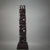 Vintage Sarawak Totem Pole Carving With Family Figures By Orang Ulu Artisan. - Image 3