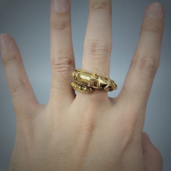 Gilded Gold Batak Divinity Ring - Image 16