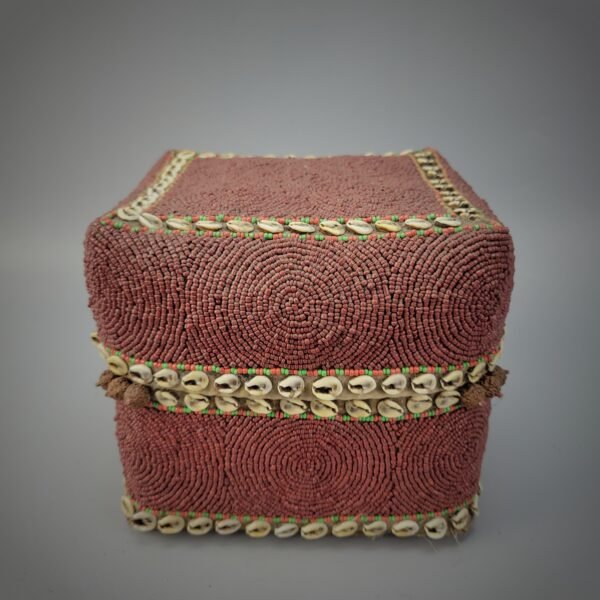 Old Beaded Dowry Basket From Indonesia Lampung - Image 12
