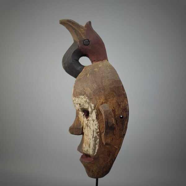 Bidayuh Mualang Ceremonial Mask from West Borneo - Image 4