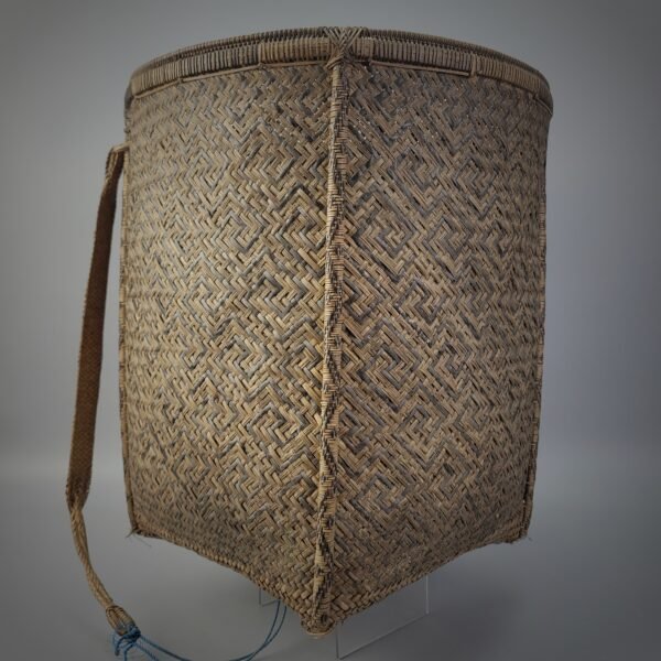Old Borneo Dayak Wedding Basket with Geometric Patterns ' Solong '