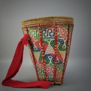 Dayak Lundayeh Ceremonial Rattan Basket ‘Tayen’