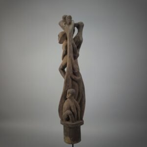 Old Borneo Dayak Iban Ceremonial Sculpture / Pole