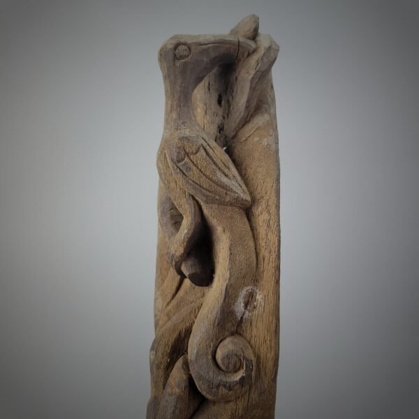 Old Borneo Dayak Iban Ceremonial Sculpture / Totem Pole (Belian) - Image 11