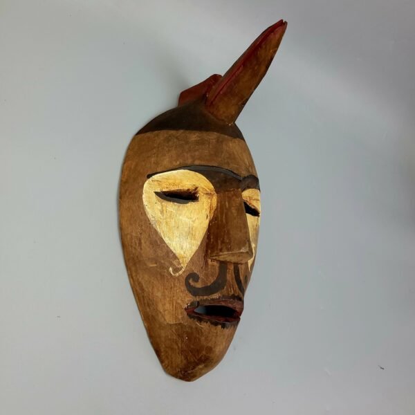 Dayak Bidayuh Ritual Mask For Men With Hornbill Head - Image 3