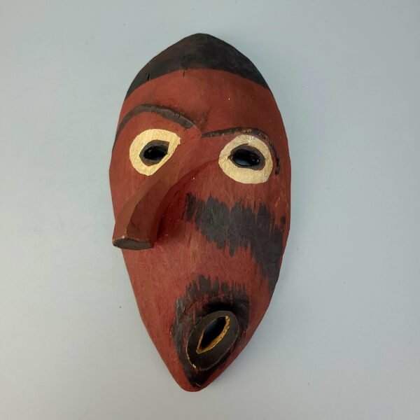 Unusual Dayak Bidayuh Healing Mask With Slanted Nose