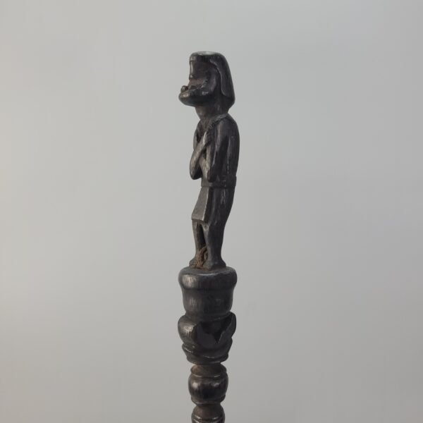 Unusual Borneo Iban Tun Tun with Standing Figure - Image 6