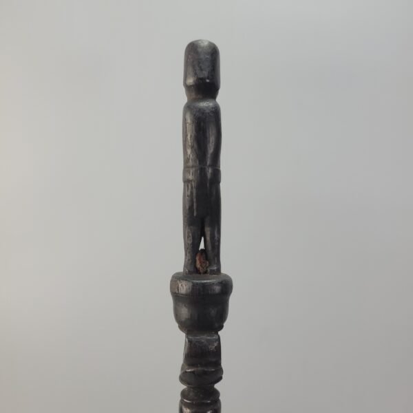 Unusual Borneo Iban Tun Tun with Standing Figure - Image 8
