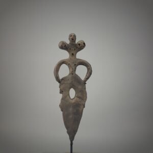 Javanese Ceremonial Bronze Dagger With Anthropomorphic Hilt and Blade