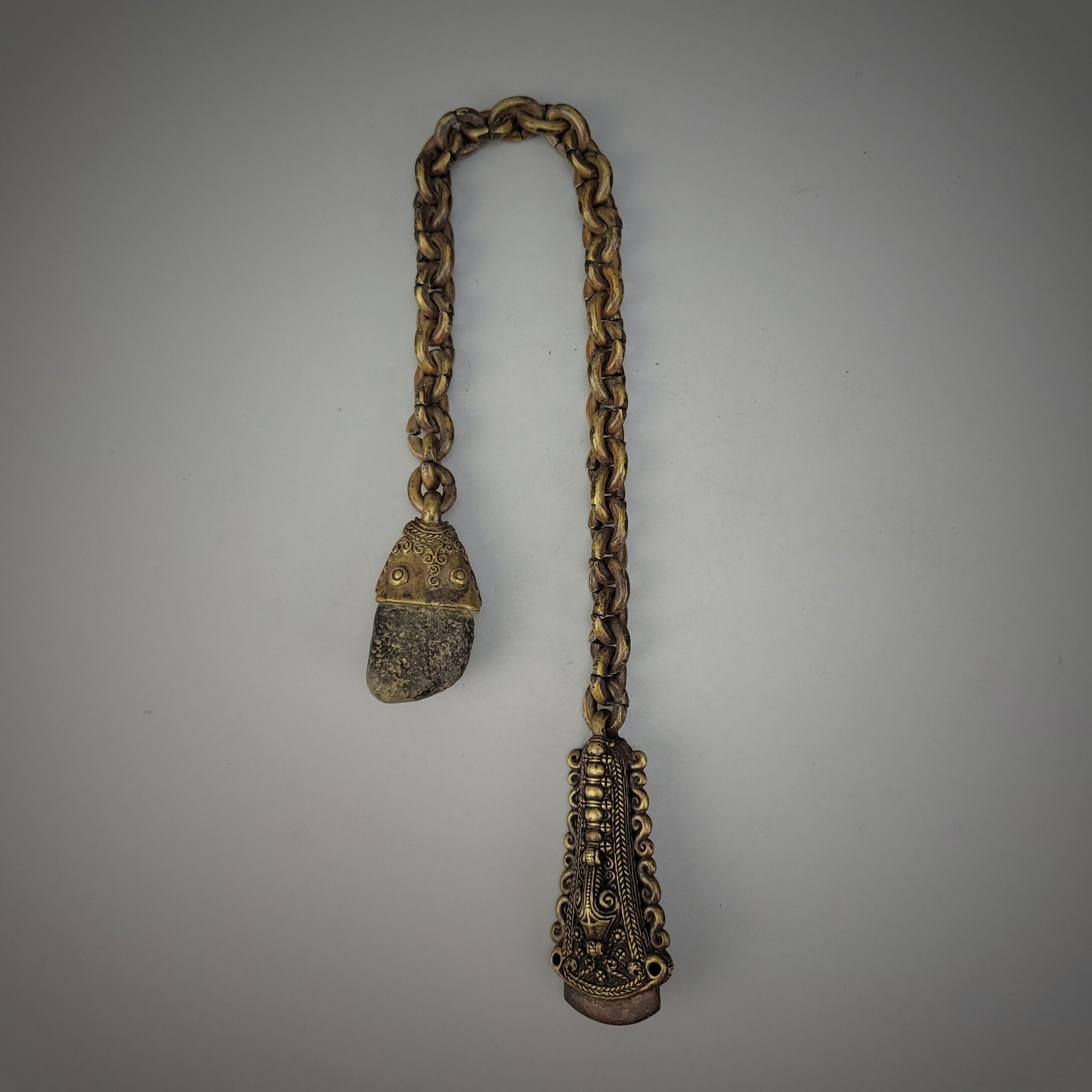 Brass Batak Fire Starter Amulet Charm ' Santik ' - Image 3