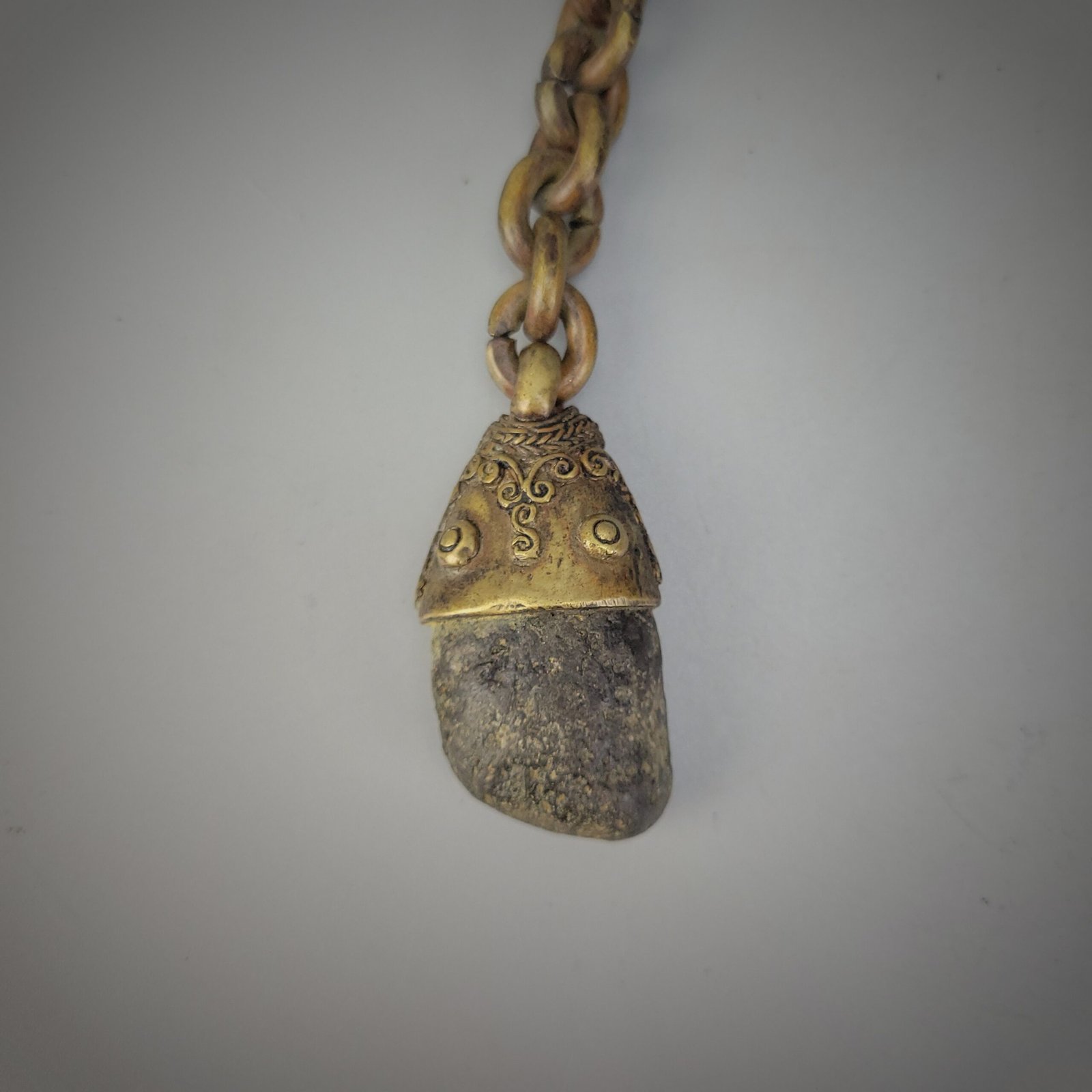 Brass Batak Fire Starter Amulet Charm ' Santik ' - Image 5