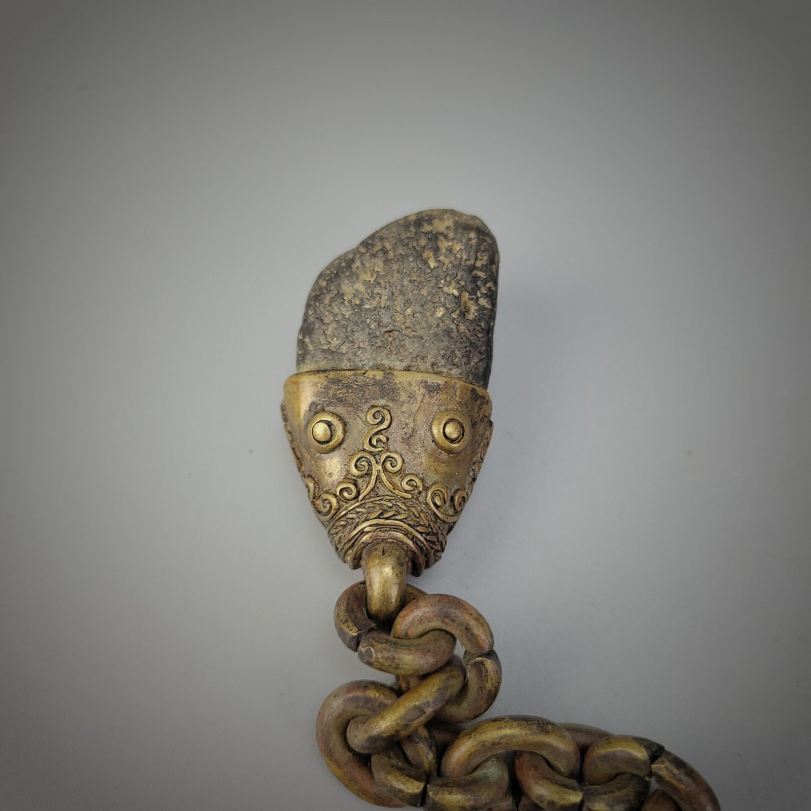 Brass Batak Fire Starter Amulet Charm ' Santik ' - Image 10