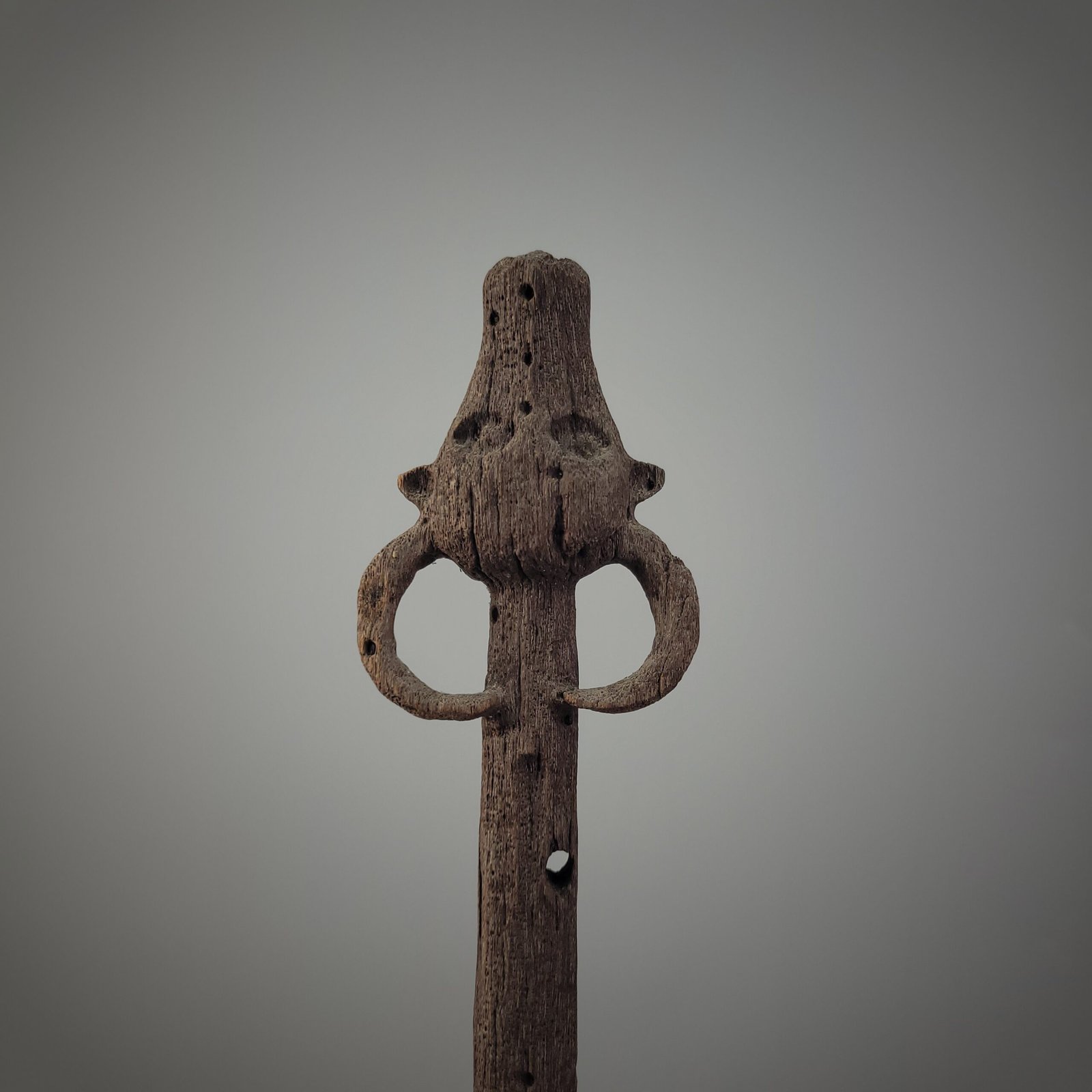 Wooden Toraja Buffalo Ceremonial Spoon/ Ladder - Image 4