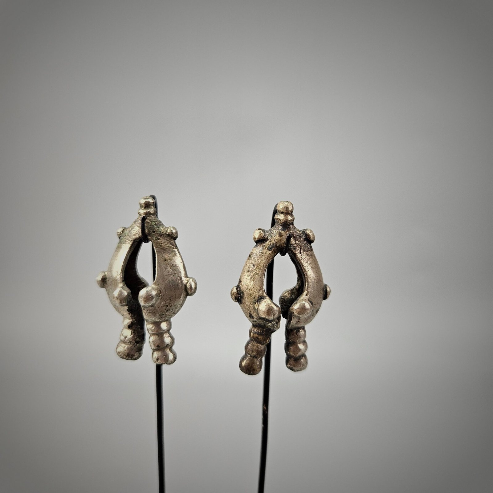 Antique Silver Tanimbar Earrings from Moluccas Islands - Image 7