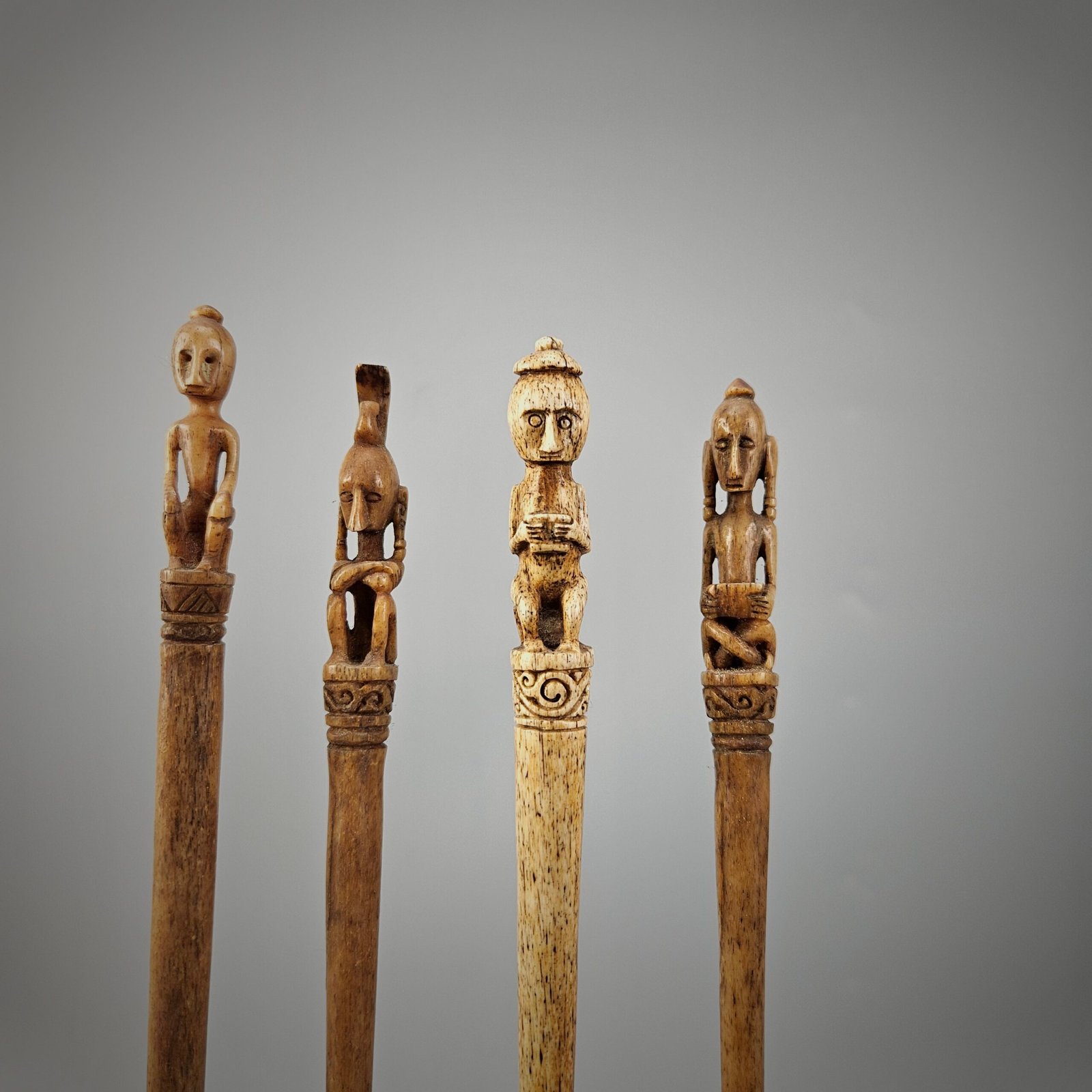 Four Ceremonial Hair Pins from the Lesser Sunda Islands