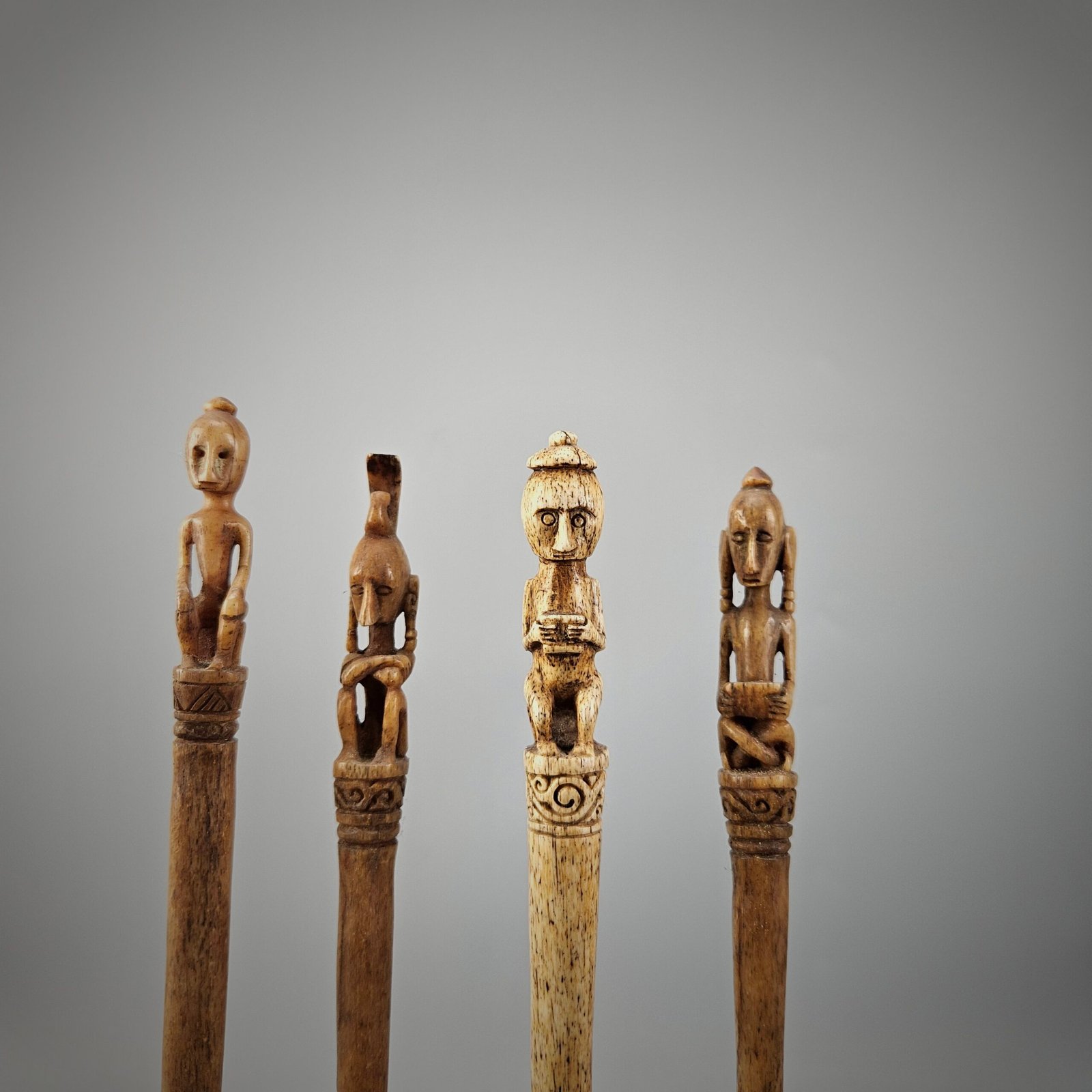 Four Ceremonial Hair Pins from the Lesser Sunda Islands - Image 3