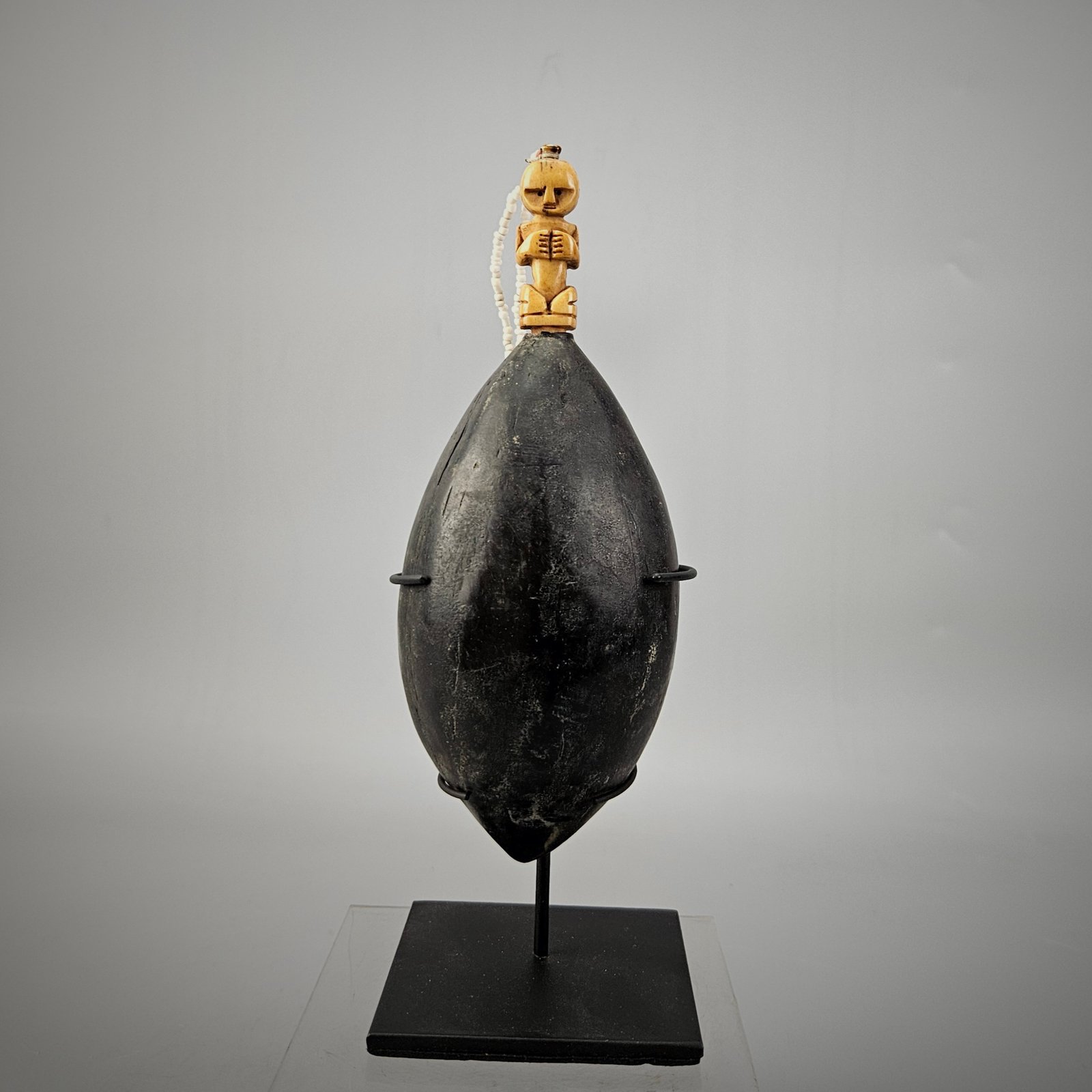 Elixir Bottle Adorn with White Beads from Nusa Tenggara - Image 11