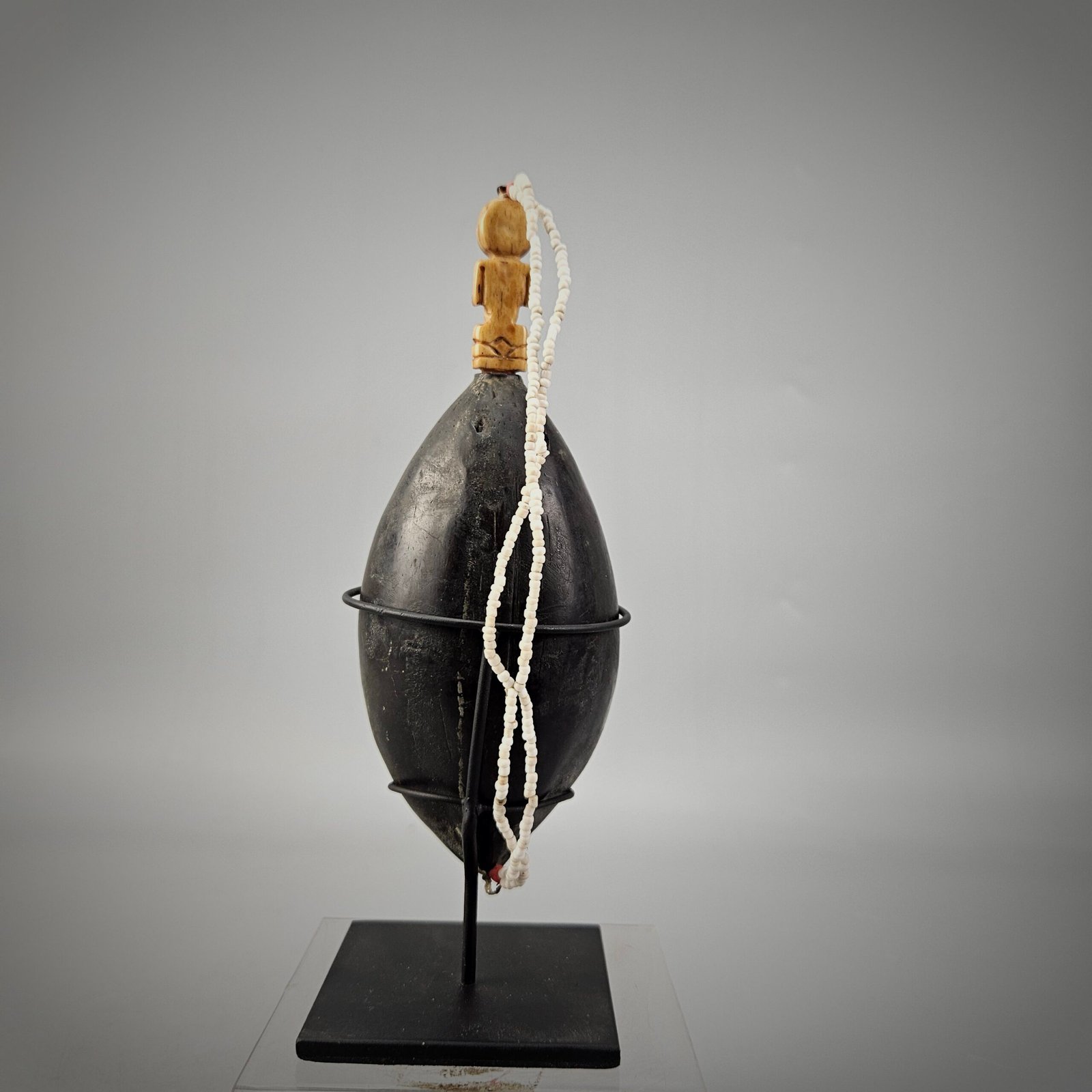 Elixir Bottle Adorn with White Beads from Nusa Tenggara - Image 8