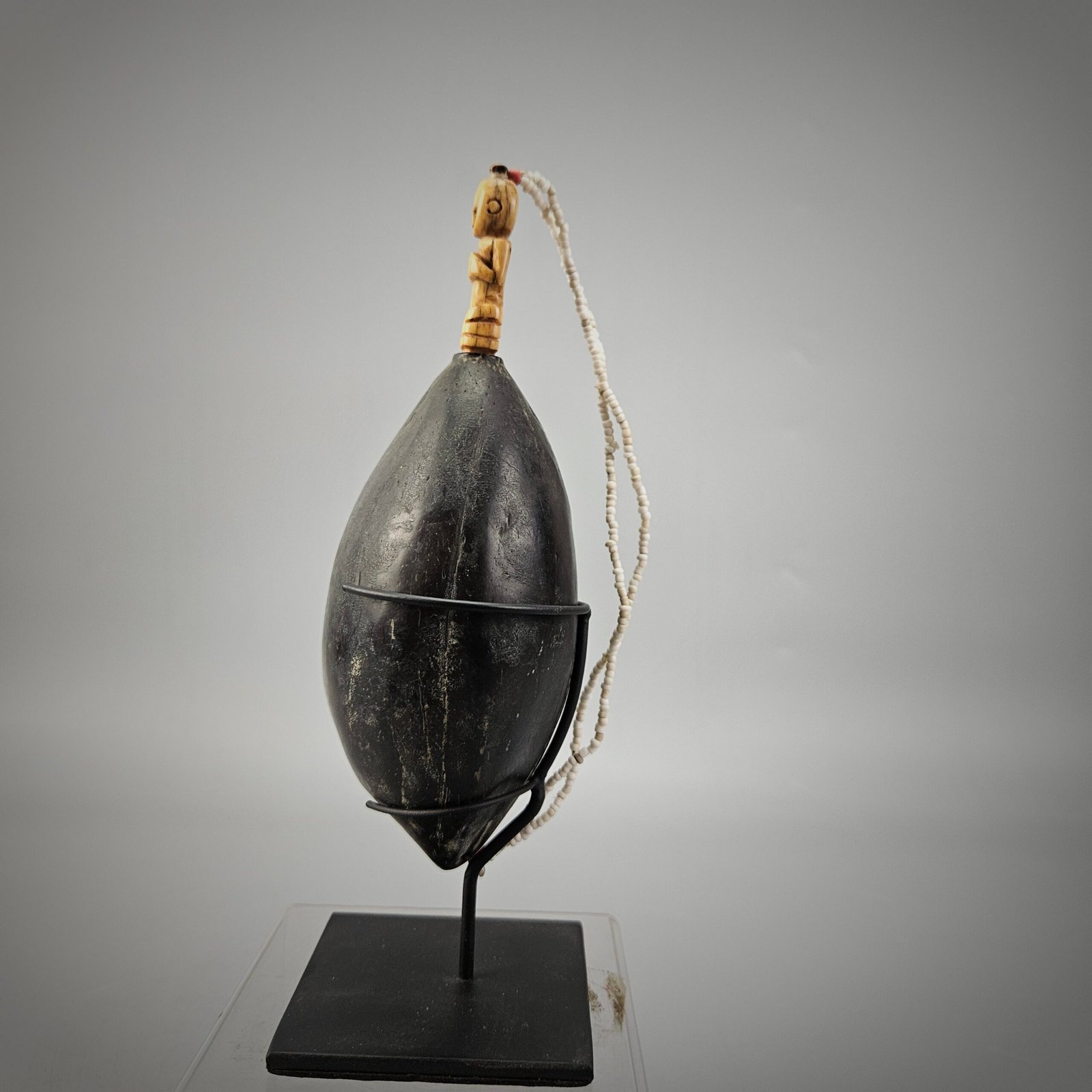 Elixir Bottle Adorn with White Beads from Nusa Tenggara - Image 7