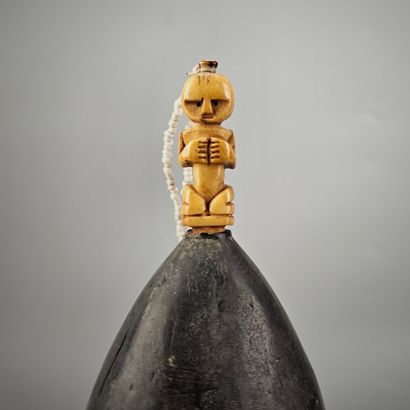 Elixir Bottle Adorn with White Beads from Nusa Tenggara