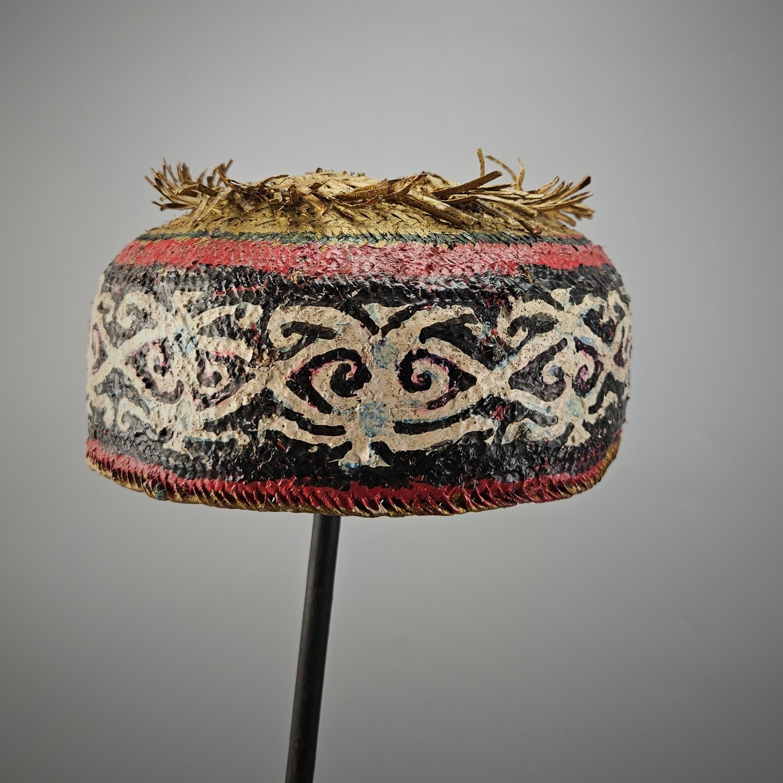 OLD Dayak Kenyah Rattan Hat