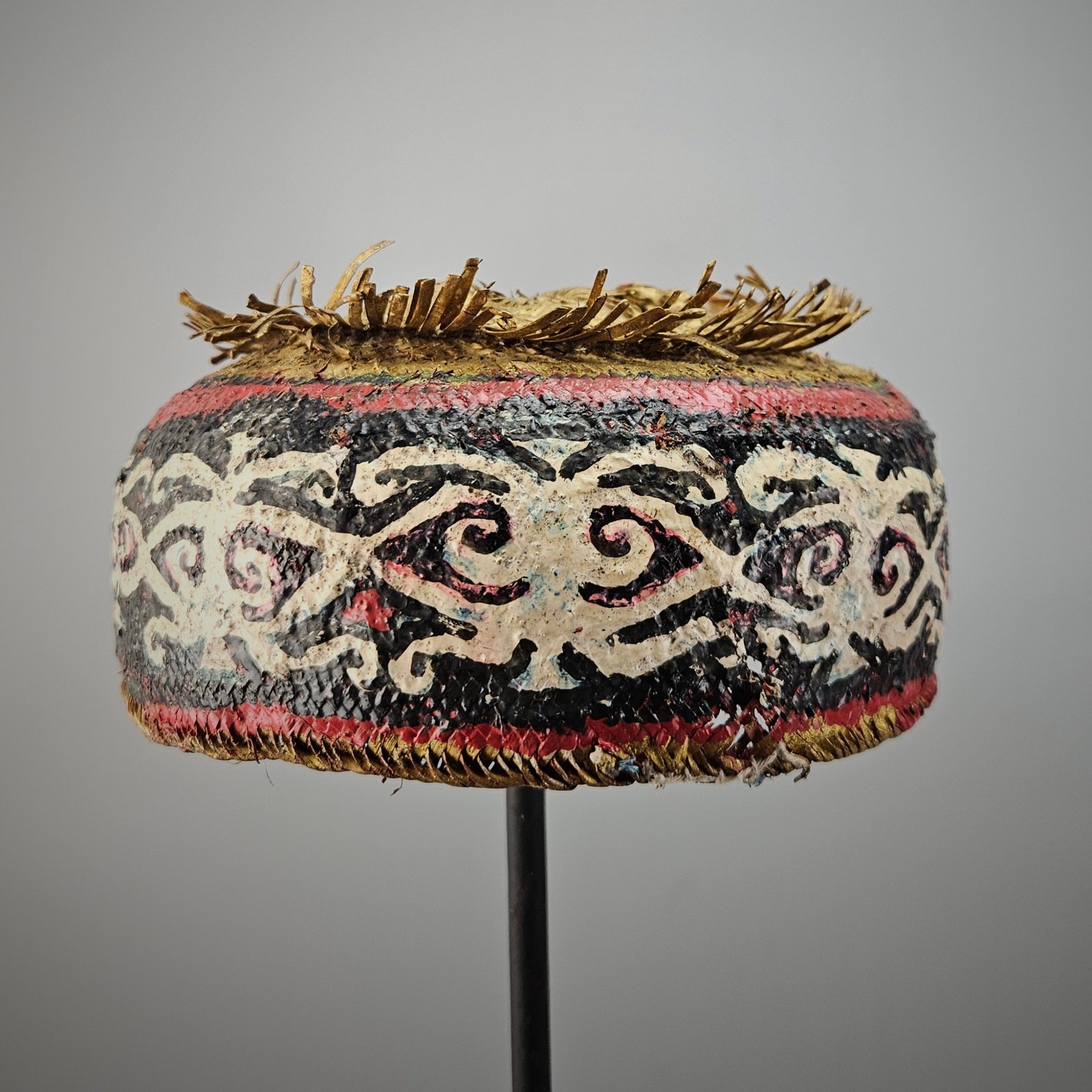 OLD Dayak Kenyah Rattan Hat - Image 3