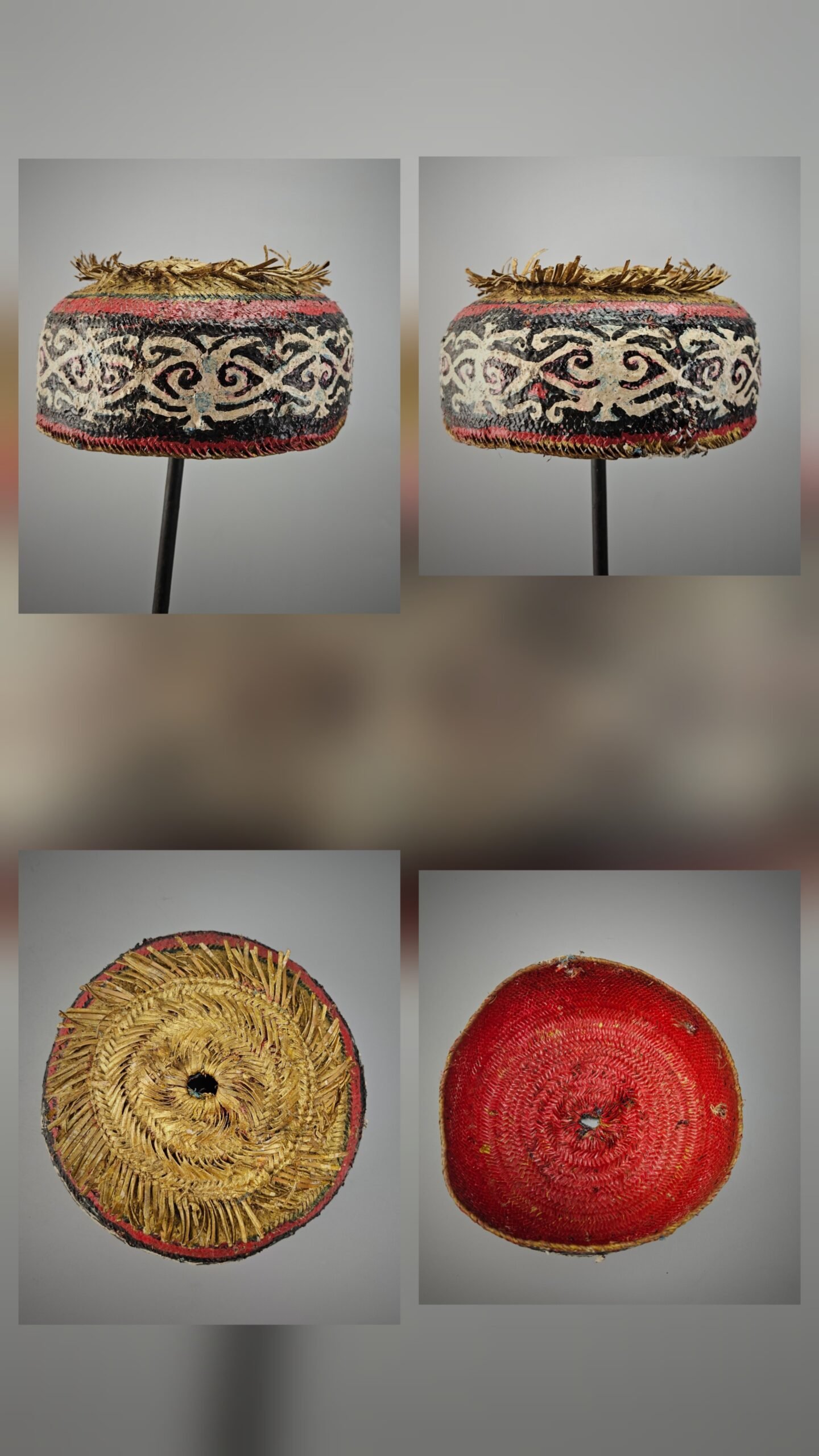 OLD Dayak Kenyah Rattan Hat - Image 5