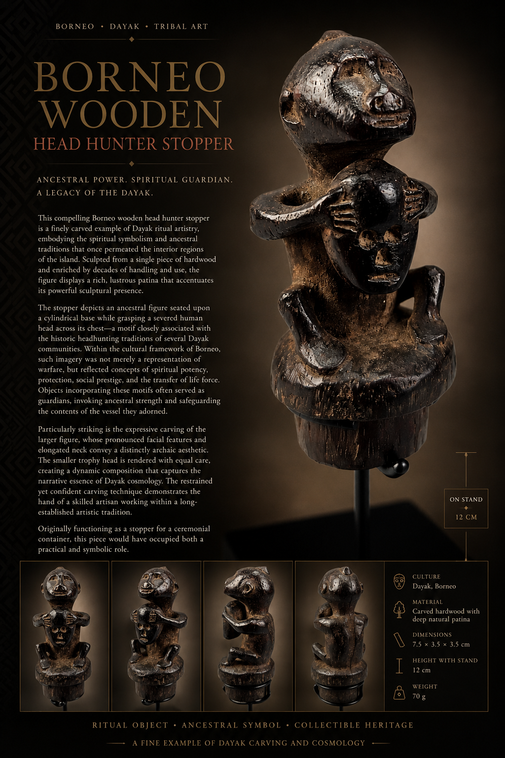 Wooden Head Hunter Stopper - Image 10