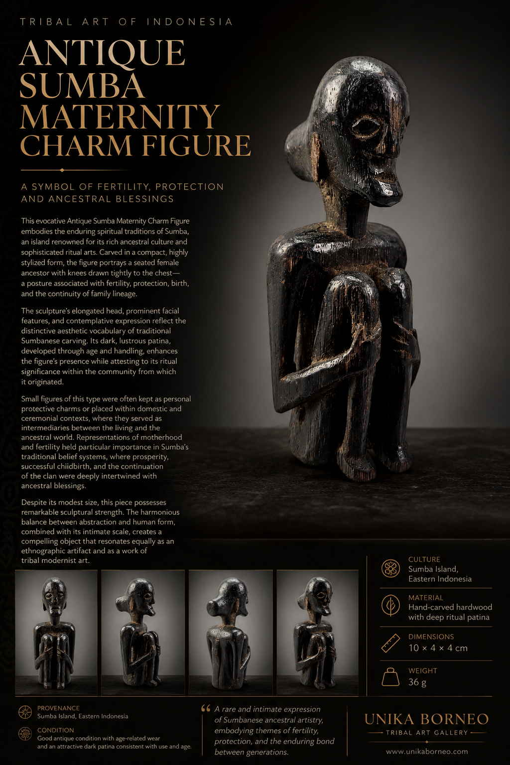 Antique Sumba Maternity Charm - Image 9