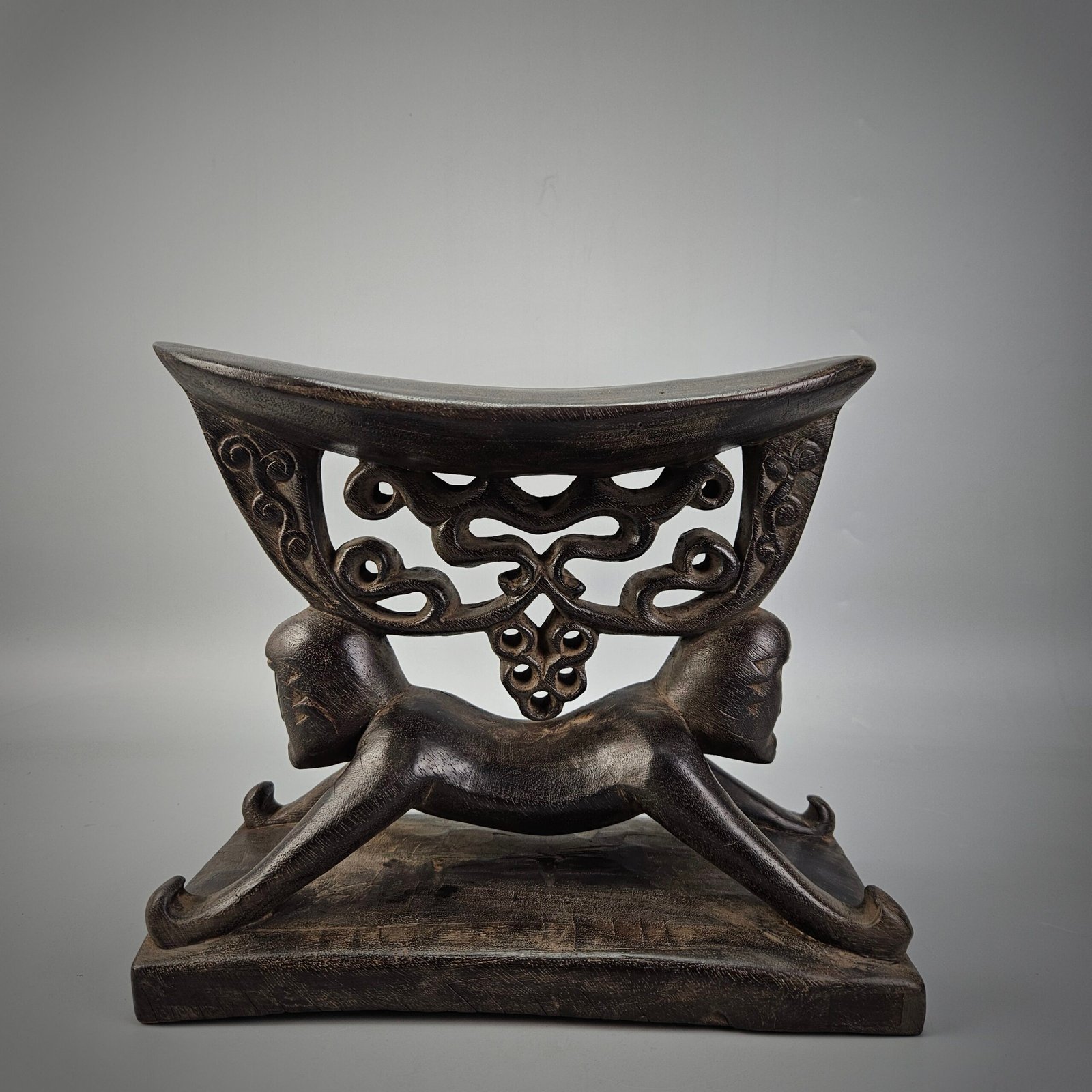 Wooden Head Rest From Cenderawasih Bay Papua - Image 7