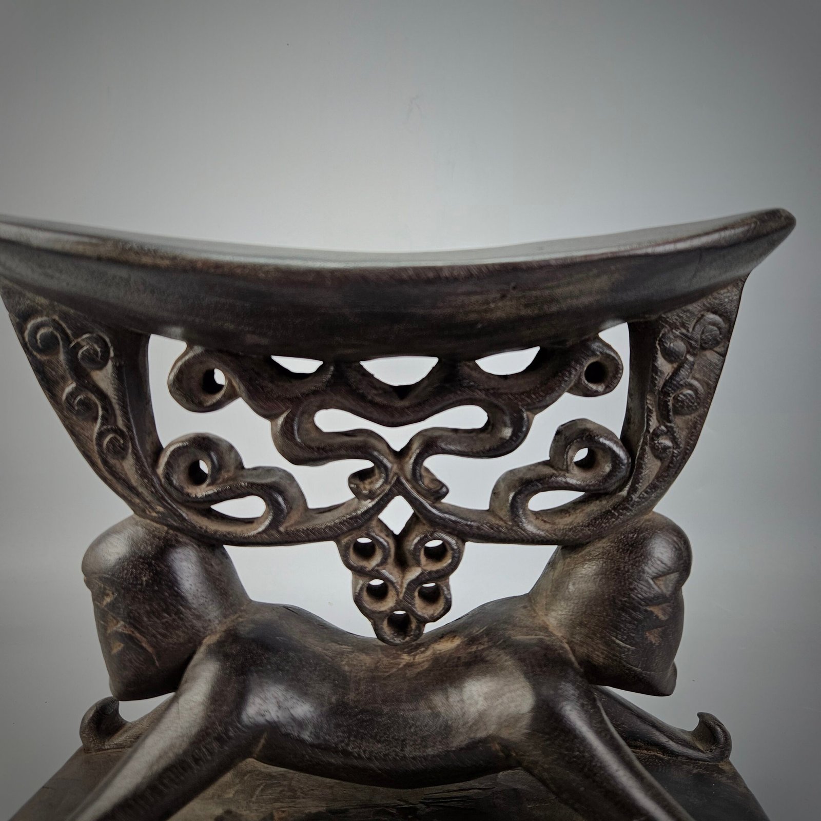 Wooden Head Rest From Cenderawasih Bay Papua - Image 8