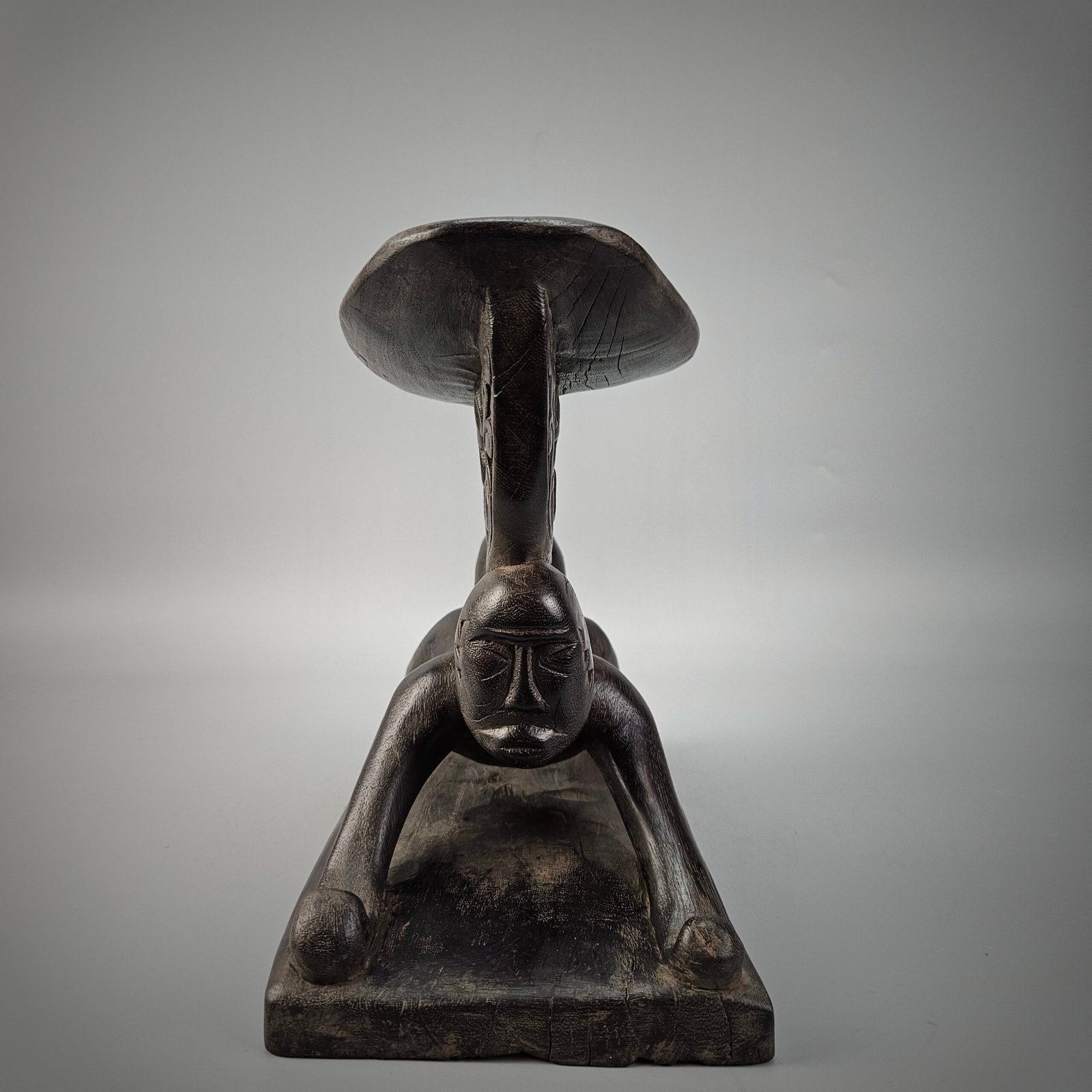 Wooden Head Rest From Cenderawasih Bay Papua - Image 13
