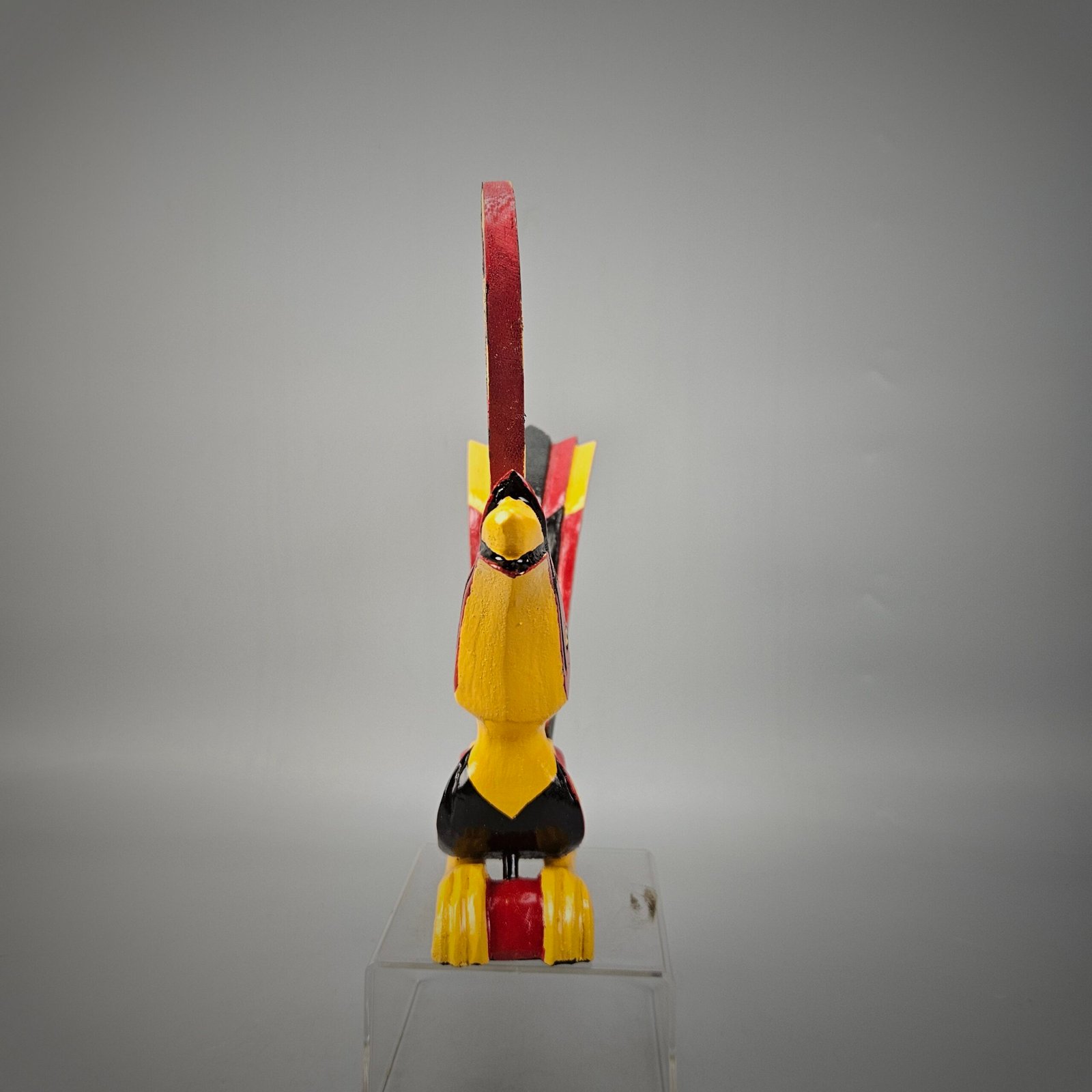 30cm Painted Hornbill Carving - Image 4