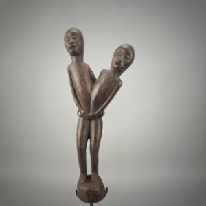 Dayak Tunjung Double-Figure Spiritual Charm